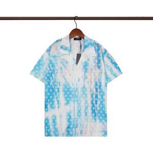 Amiri Men's Silk Printed Short Sleeve Shirt